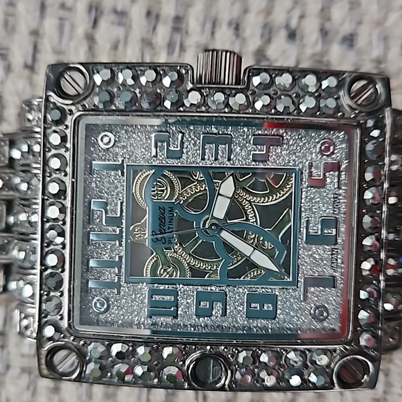 Women's watch by Geneva gunmetal color - Picture 2 of 4